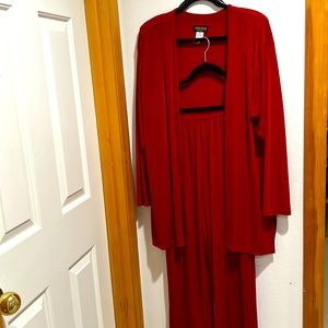 3 piece slinky pant suit